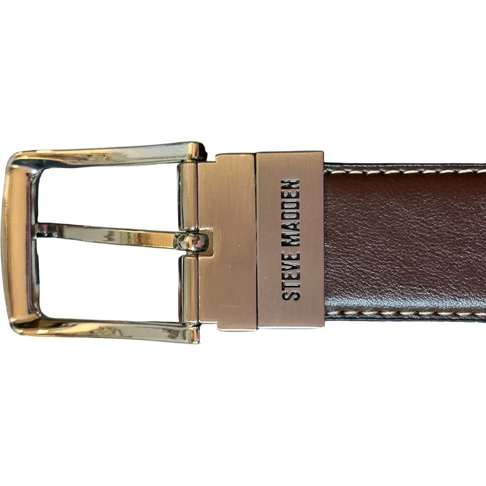 Men’s Steve Madden Interchangeable Belt – Brown & Black, 38–40